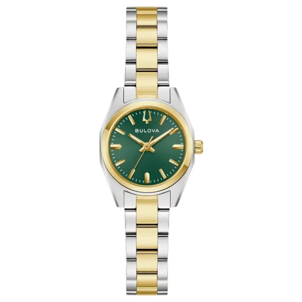 Bulova Women's Surveyor Green Dial Watch - 98L329